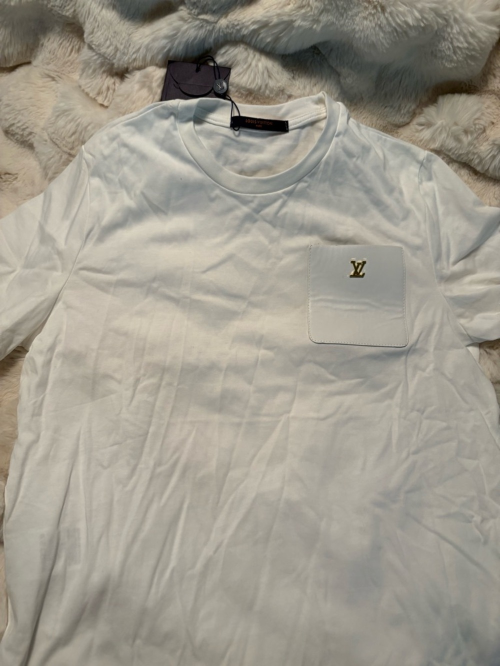 Designer style Women’s  White Crew Neck Shirt - Unbranded New with tags Size XL
